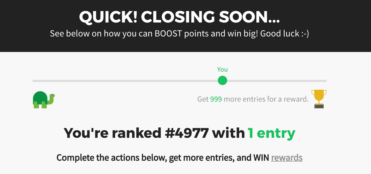 how to get more email signups - we landed 13,603