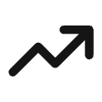 Trending up arrow icon