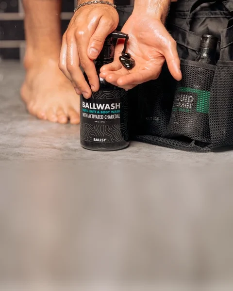 Ballwash charcoal body wash by Ballsy