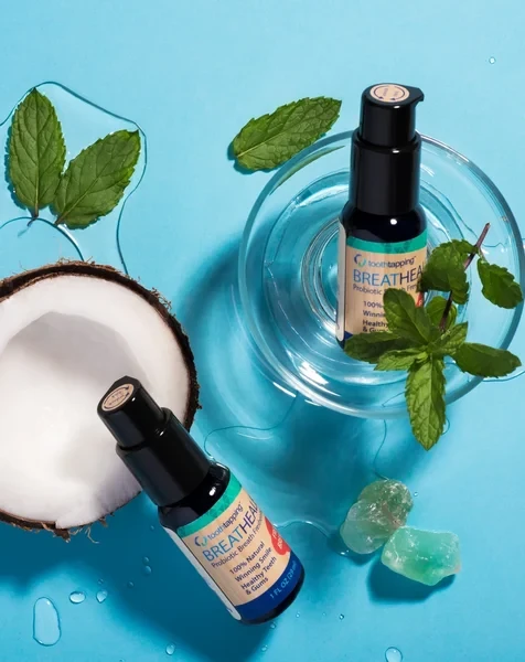 Breathealer probiotic breath freshener with coconut and mint
