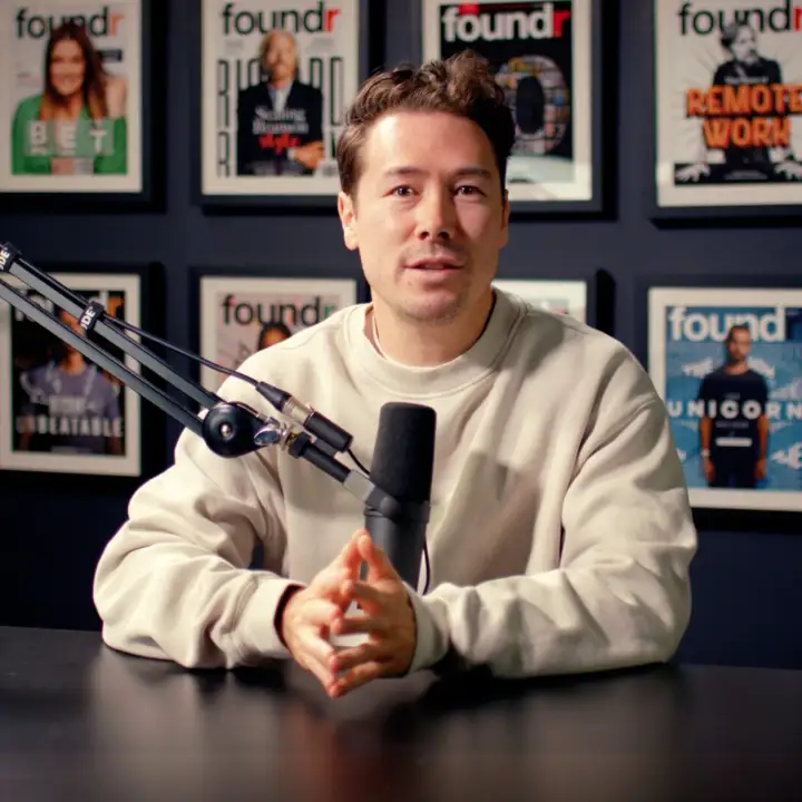 Nathan Chan teaching in the Foundr studio