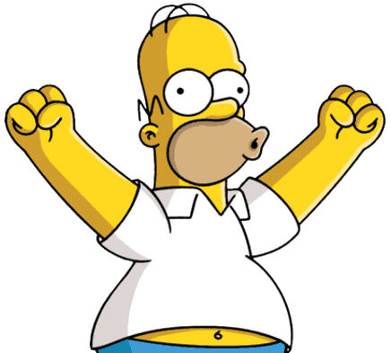 Starting a business is even more excited than Home Simpson appears to be in this picture. What a guy.