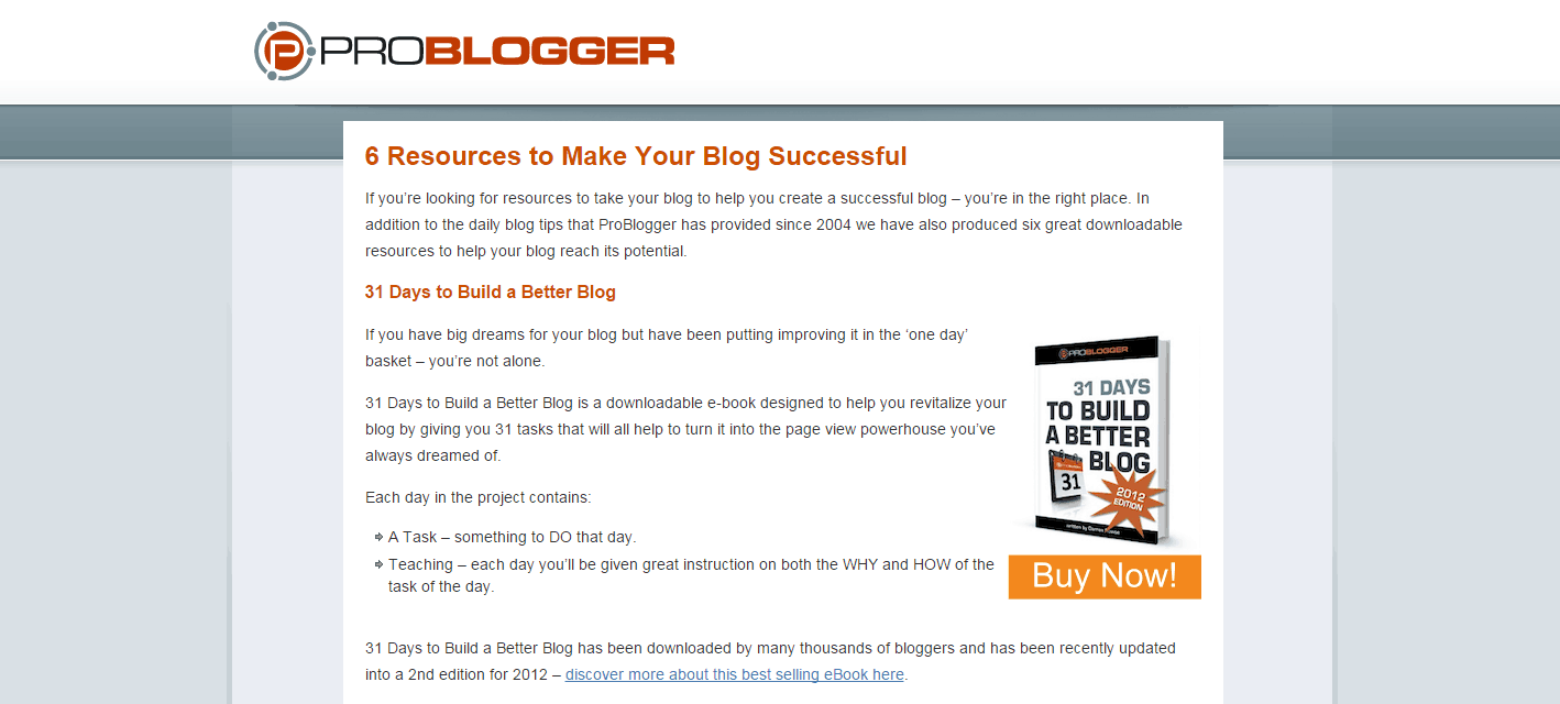 content marketing problogger