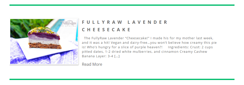 fullraw lavender cheesecake