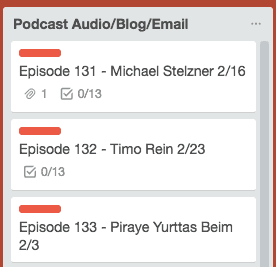 email automation podcast schedule