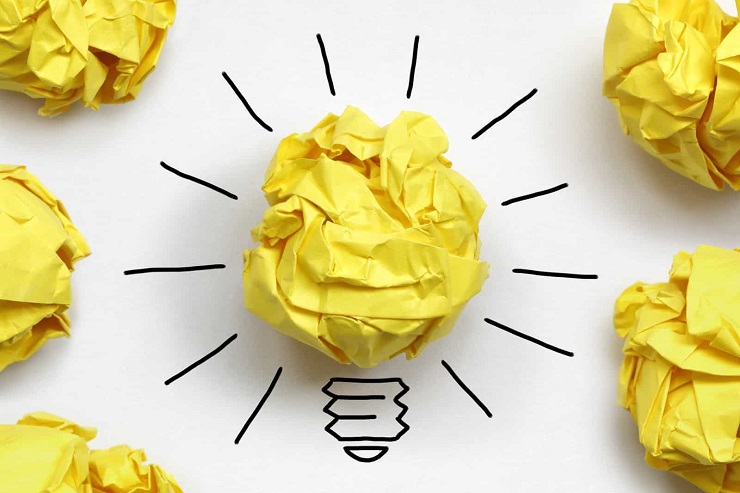 Idea Paper Light Bulb