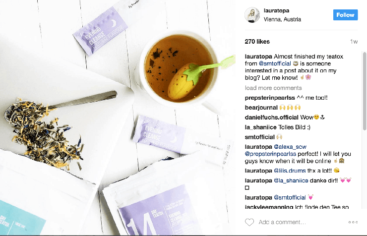 Gretta Rose Van Riel infleuncer marketing Laura Topa Instagram