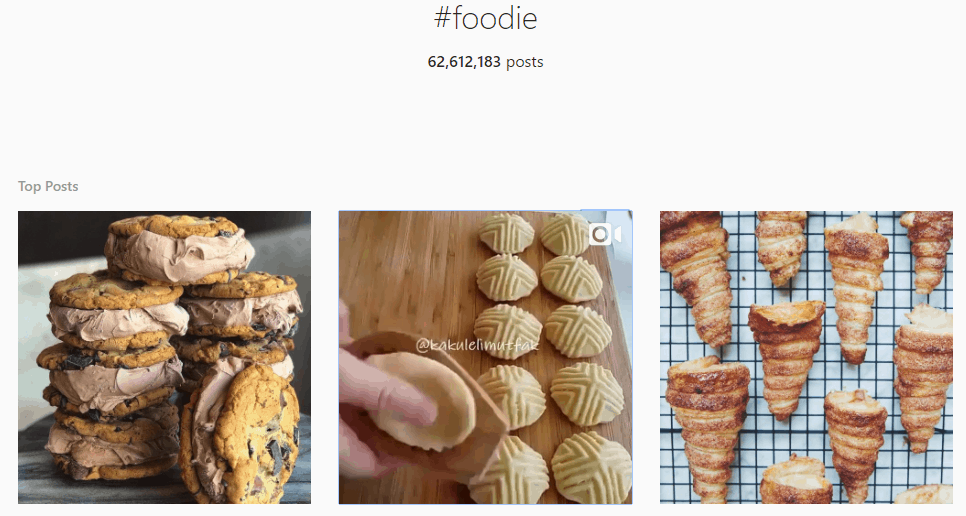 Instagram influencer marketing- foodie instagram search