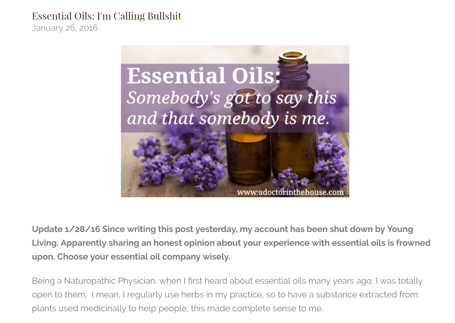 Be remarkable- Essential Oils Article