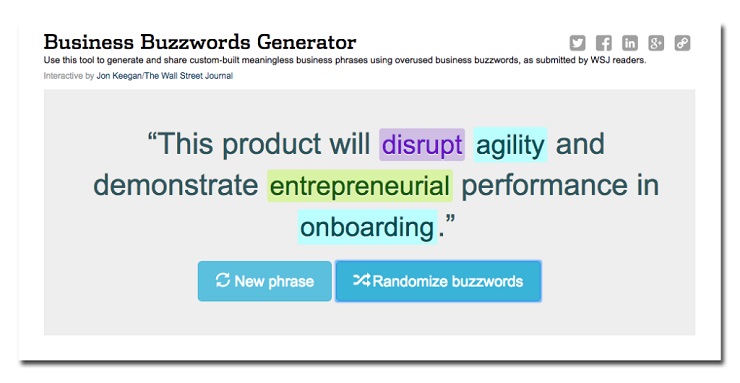 Startup brand messaging mistakes- Business Buzzwords Generator