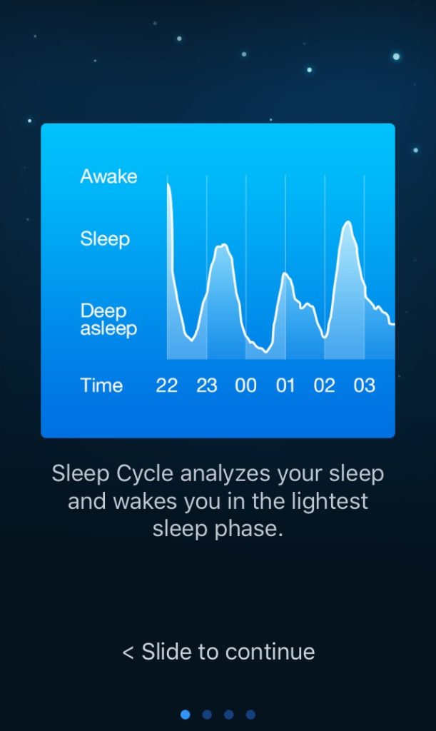 Sleep Cycle is an app that helps you track your sleep patterns to develop healthy sleep habits