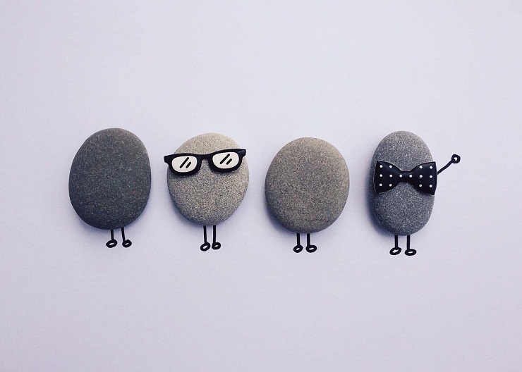 rocks in a line defining that creating an SaaS product requires a mix of different skills