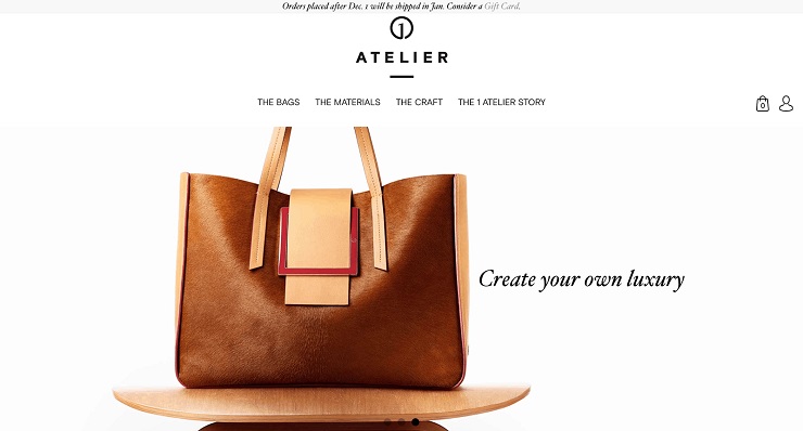 1 Atelier uses a third party order fulfillment company