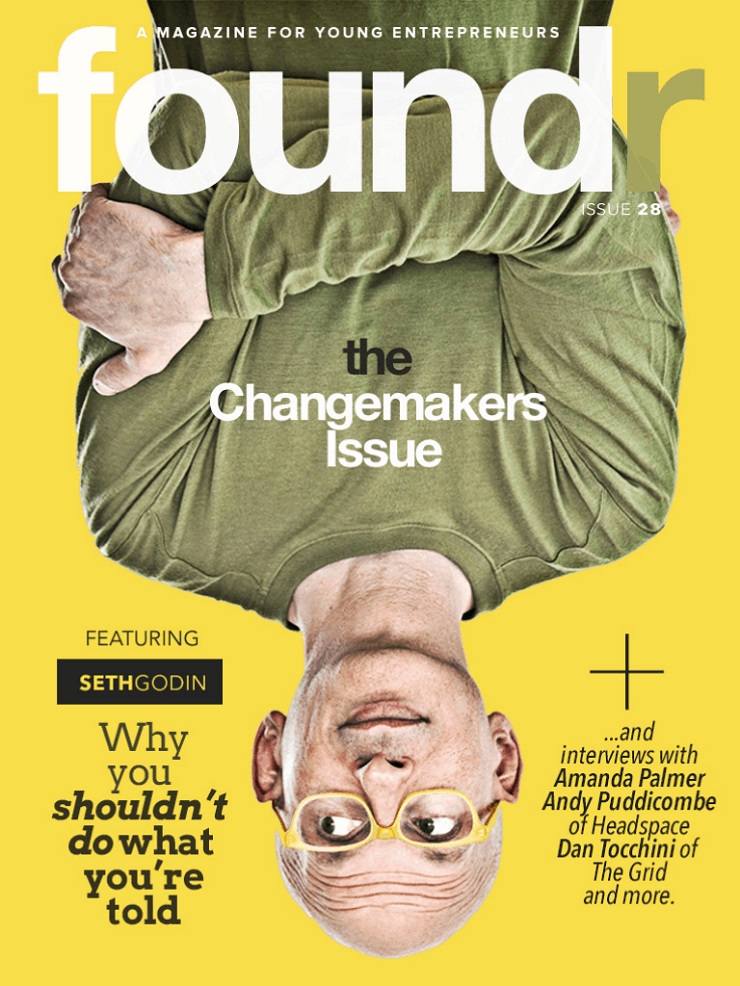 Foundr 5th birthday - issue 28 - Seth Godin