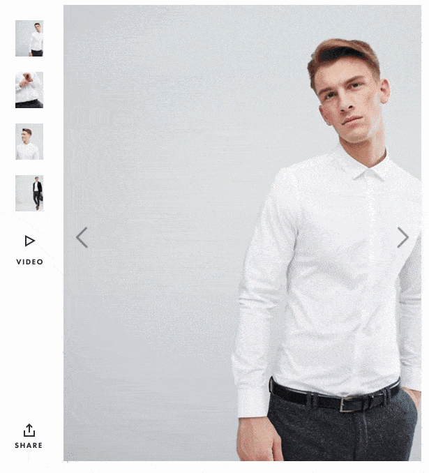  Ecommerce web design compare images by ASOS gif