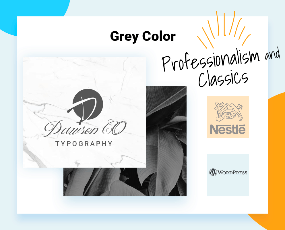  Best colors for company logo grey color example