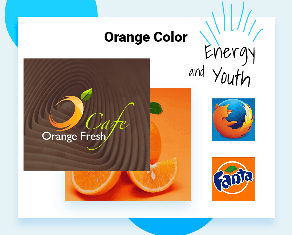 Best colors for company logo orange color example