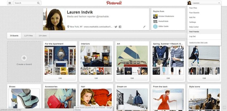 The influencer marketing SEO search on Pinterest