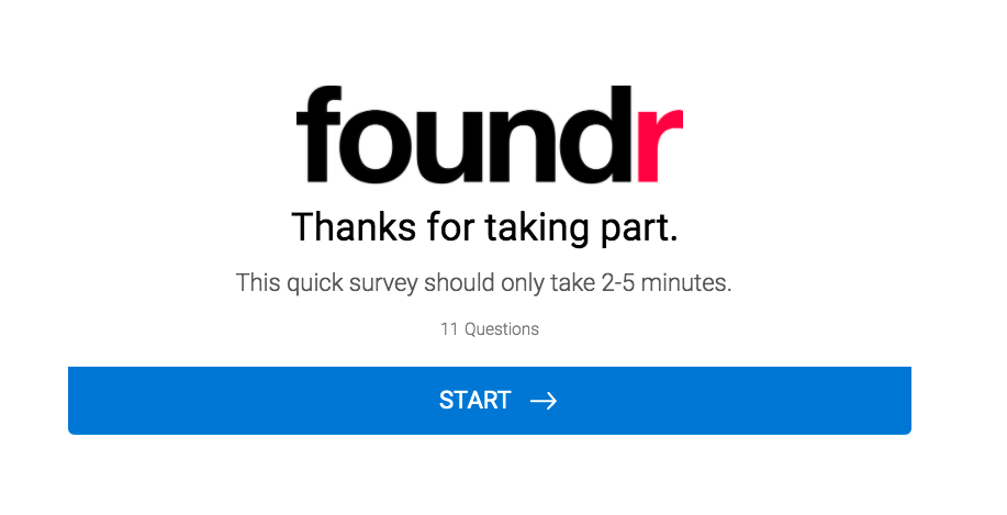 foundr feedback rcf form survey