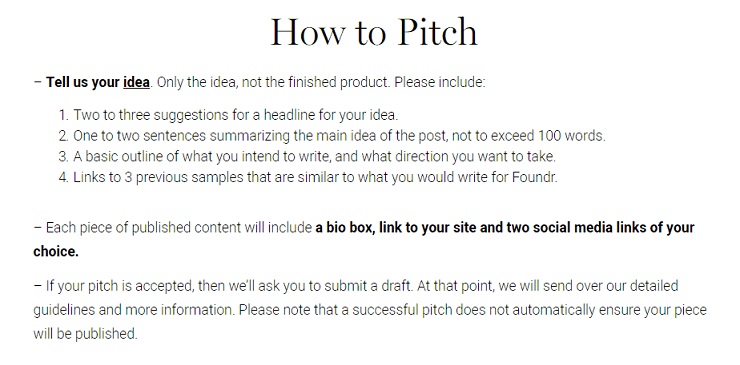 foundr How to pitch a blog