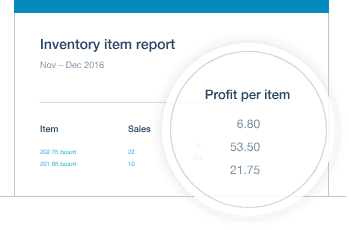 Xero inventory item report