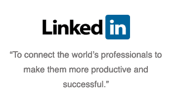 LinkedIn example of customer driven mission statements