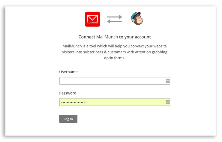 Use a free WordPress plugin called MailMunch in creating a blog business plan