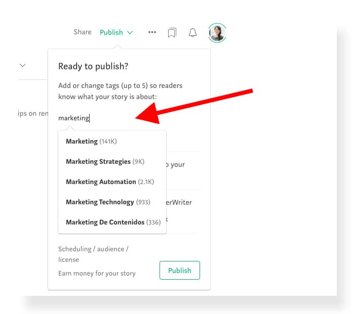 how to build an email list without a website using Medium
