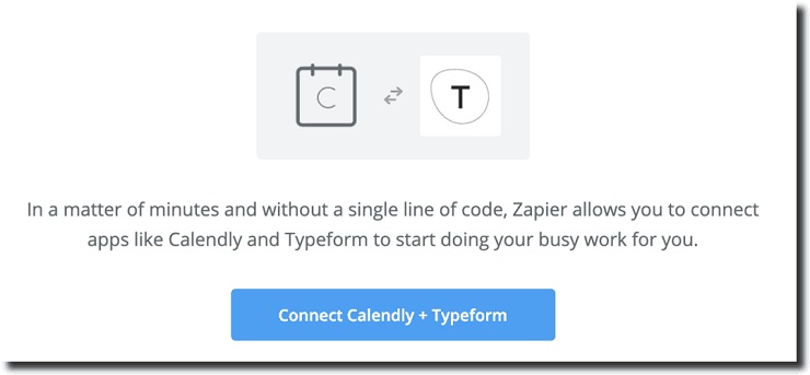 connect calendly + typeform