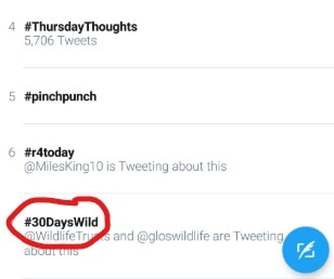 hashtag #30DaysWild