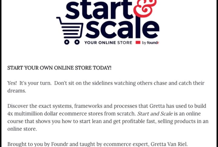 Start and Scale your Online Store course