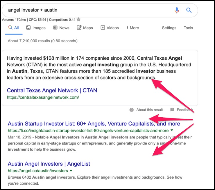 search in your city for angel investors and or venture capital firms