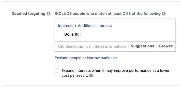 Testing Audiences with Interest-Based Targeting
