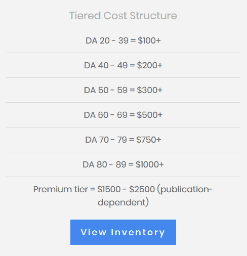 tIered cost structure