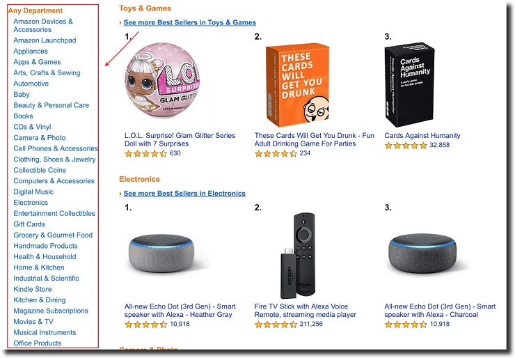 Amazon best sellers list 