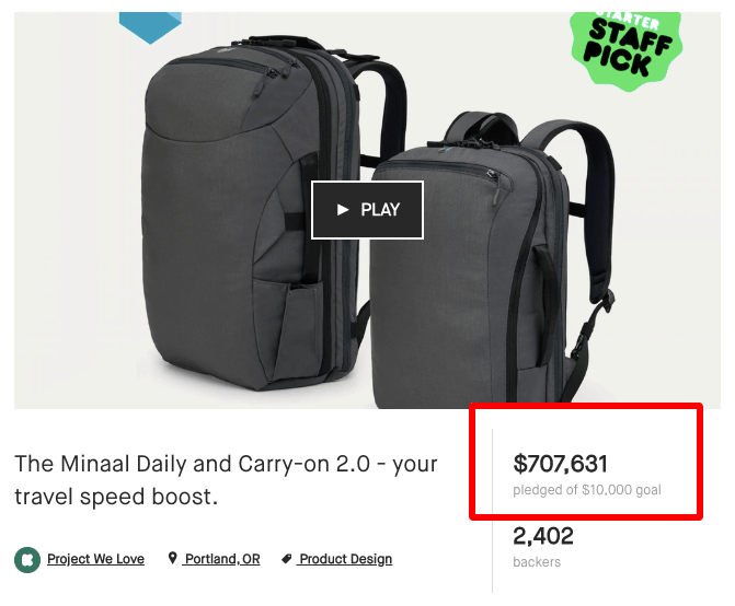 The Minaal Daily and Carry on 2 0 your travel speed boost by Minaal Kickstarter
