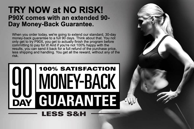 example is from P90X and includes a time-based guarantee