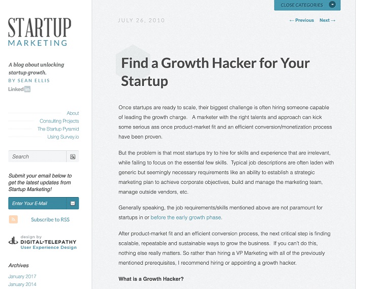 Find a Growth Hacker for Your Startup