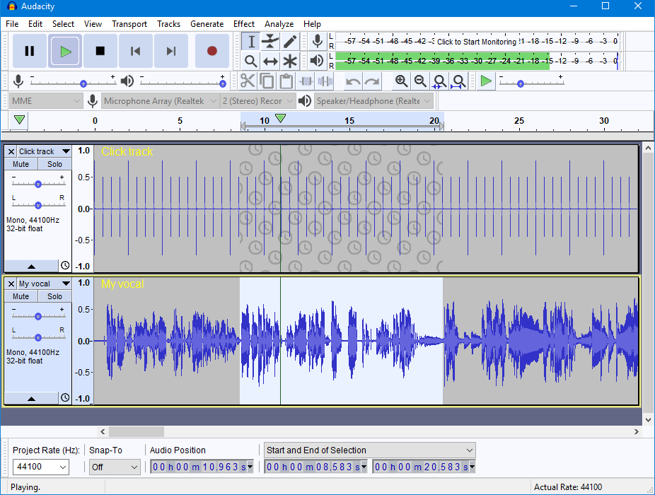 Audacity-220-Windows-normal example for podcast