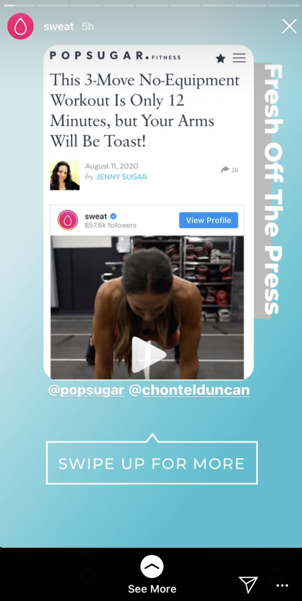 Instagram-hacks-UGC-share-crosspost-Sweat-Popsugar