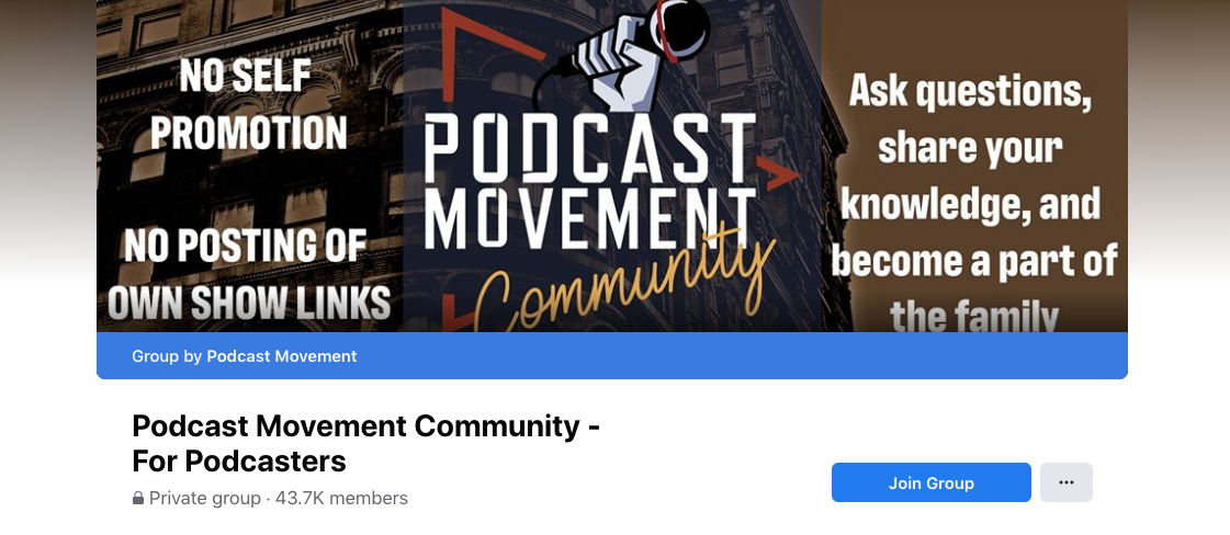 Podcast Community Facebook Shoestring