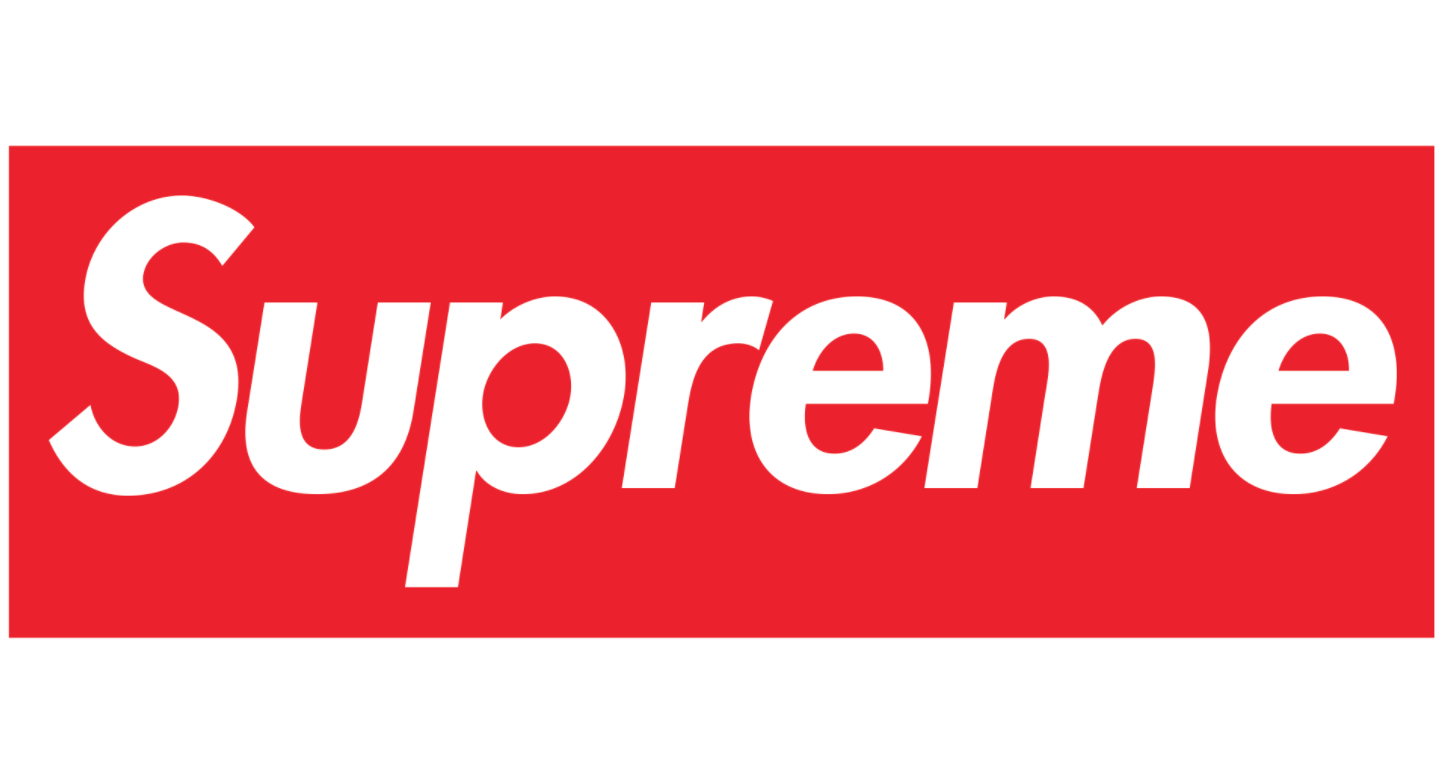 supreme red brand logo color