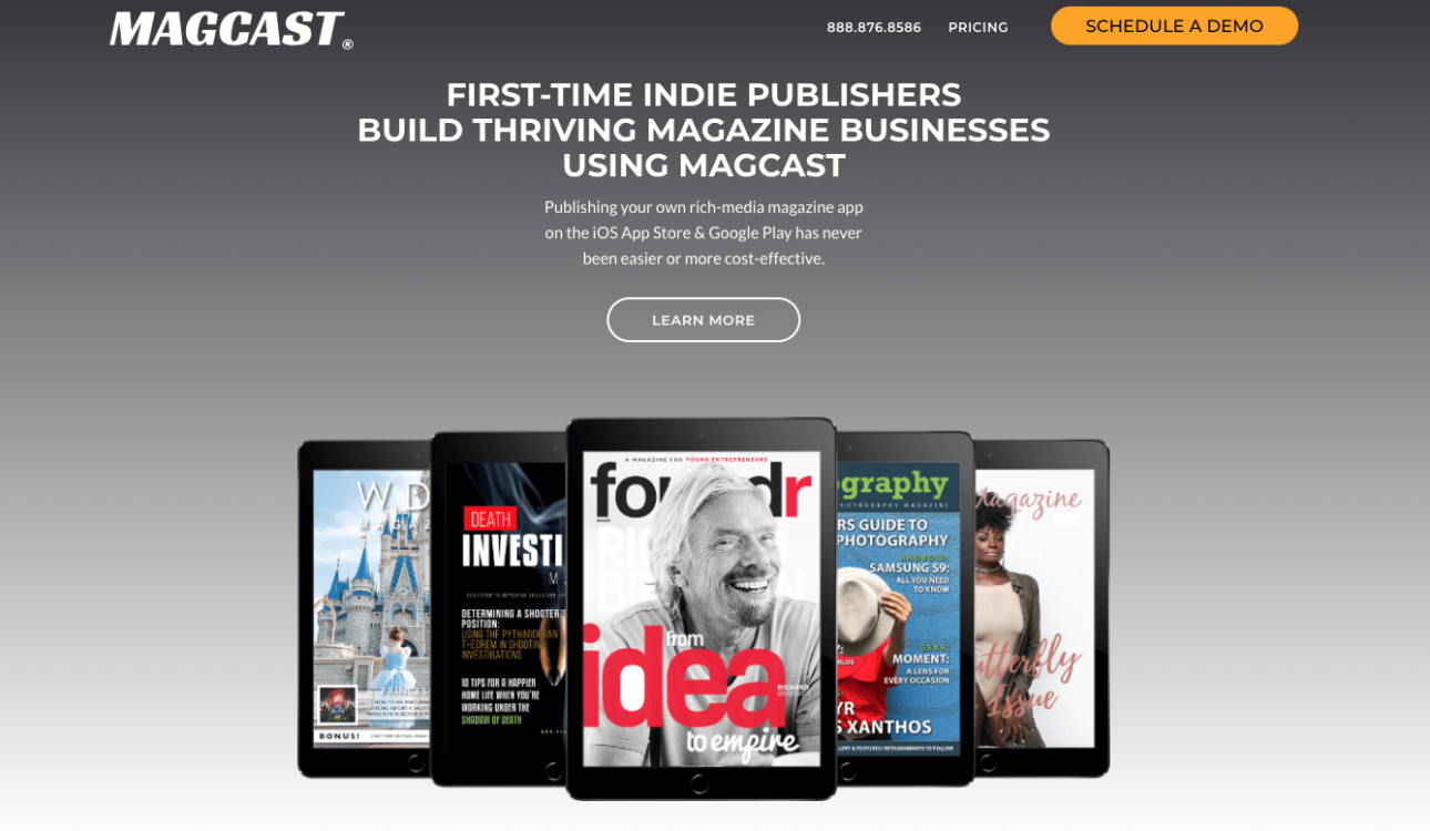 start an online digital magazine magcast