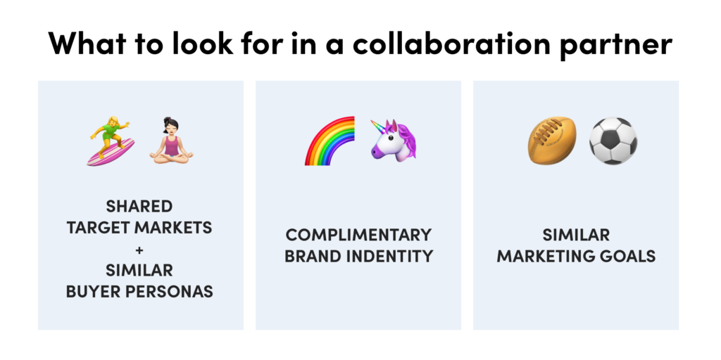 What are examples of collaborators in marketing?