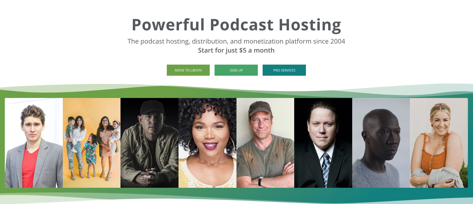 libsyn homescreen podcasting host podcast
