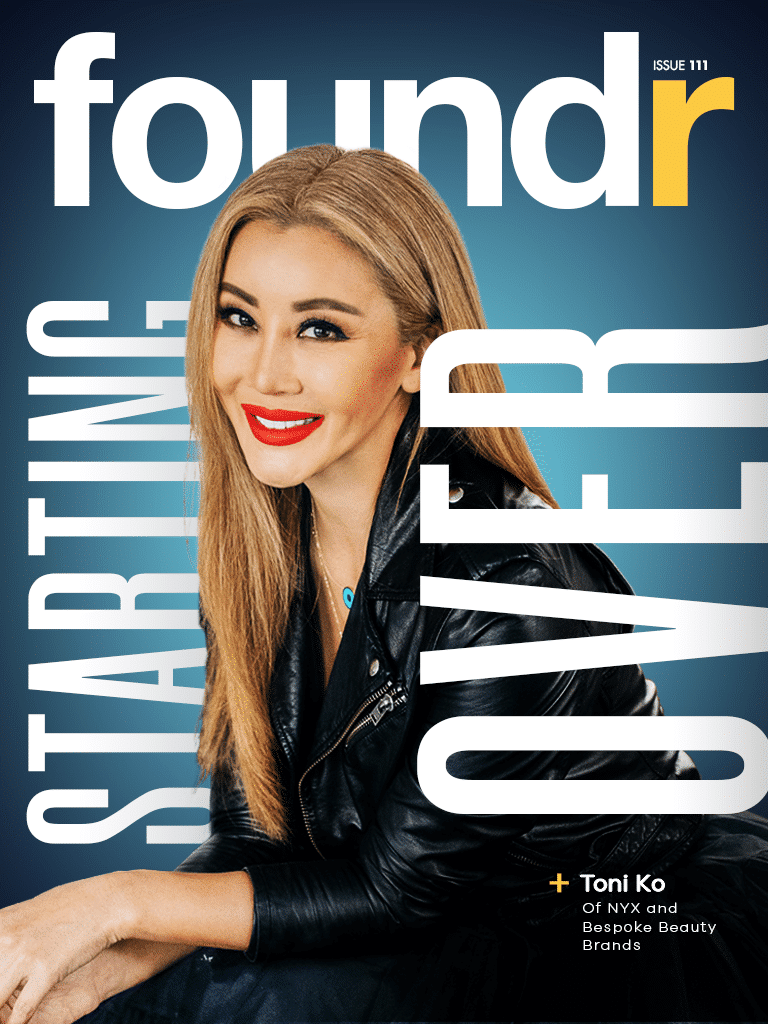 Toni ko foundr magazine cover