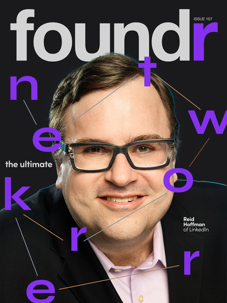 Reid hoffman foundr magazine cover