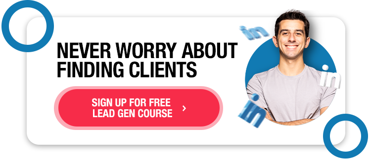 Sign up for free lead gen course banner - 10 Best Brand-To-Brand Partnership Ideas