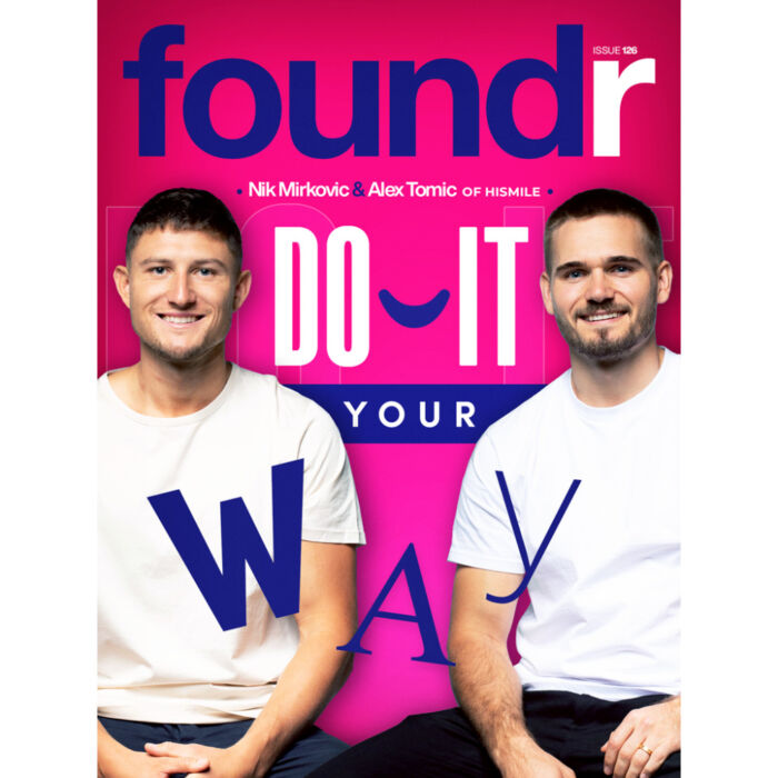 Hismile co-founders of the cover of the foundr magazine issue 126