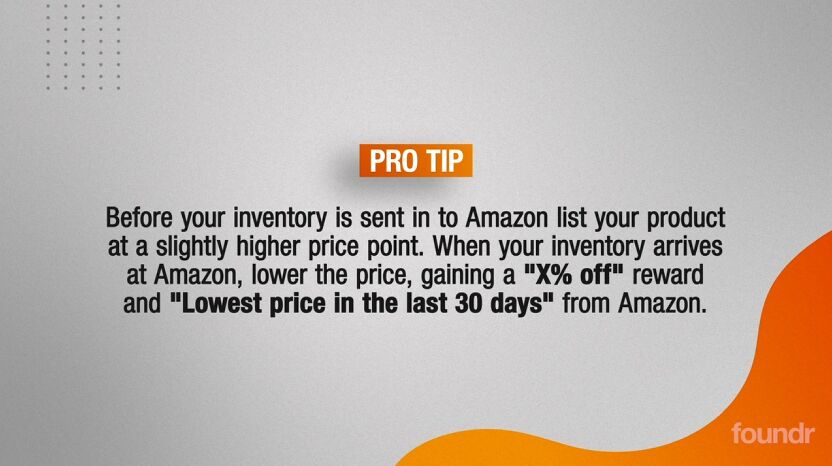 Amazon product listing discounts